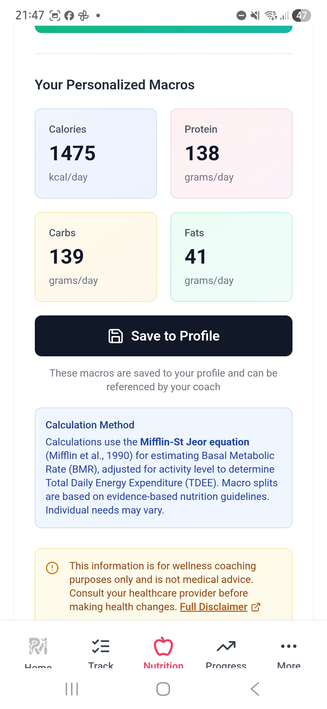 RM Coaching app screenshot 6