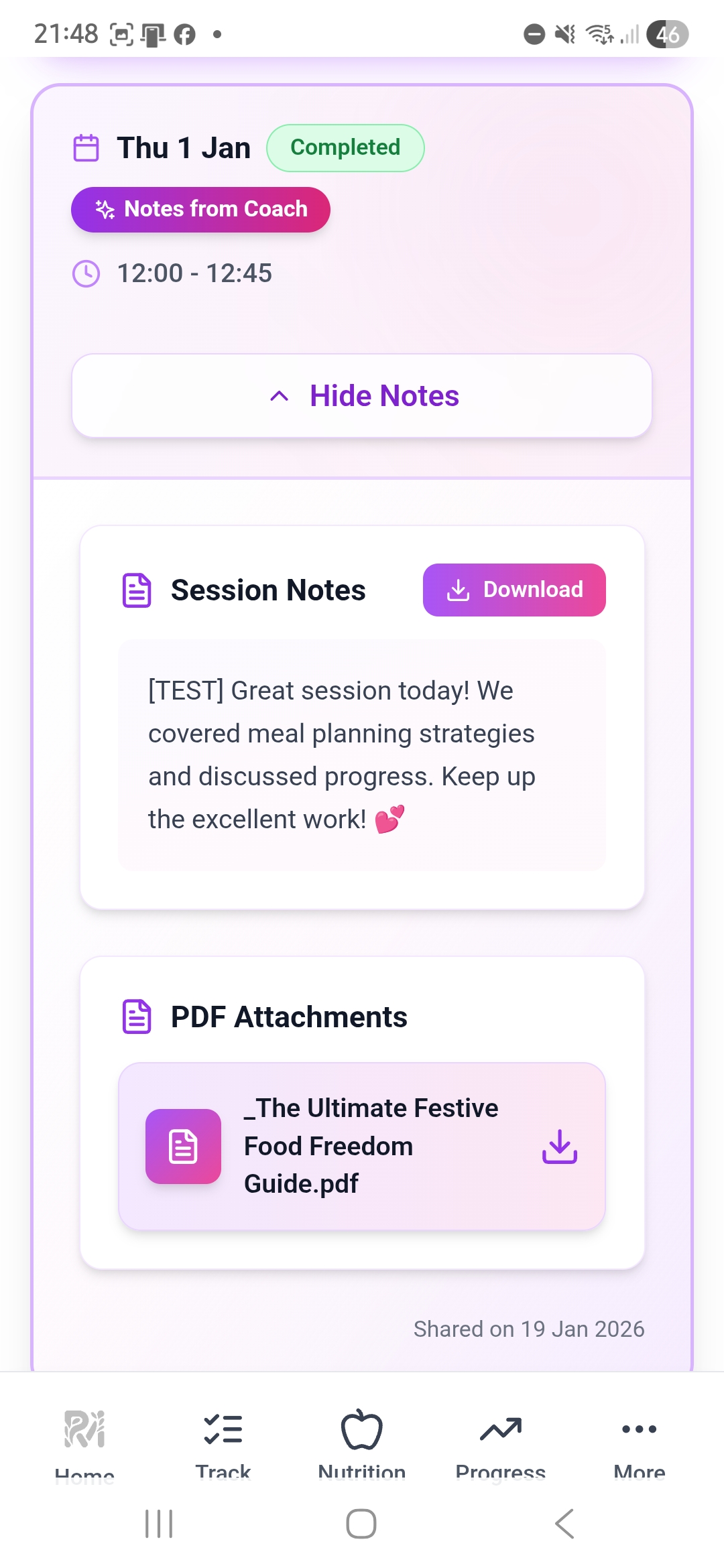RM Coaching app screenshot 9